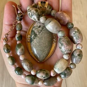 Jay King agate pendant necklace
